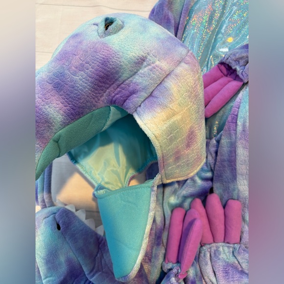 Pottery Barn Kids Blue and Purple Dinosaur Costume for Kids - Picture 5 of 8